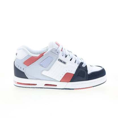 Globe Sabre GBSABR Mens Blue Leather Lace Up Skate Inspired Sneakers Shoes