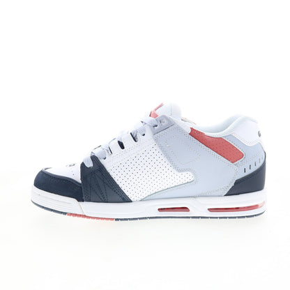 Globe Sabre GBSABR Mens Blue Leather Lace Up Skate Inspired Sneakers Shoes