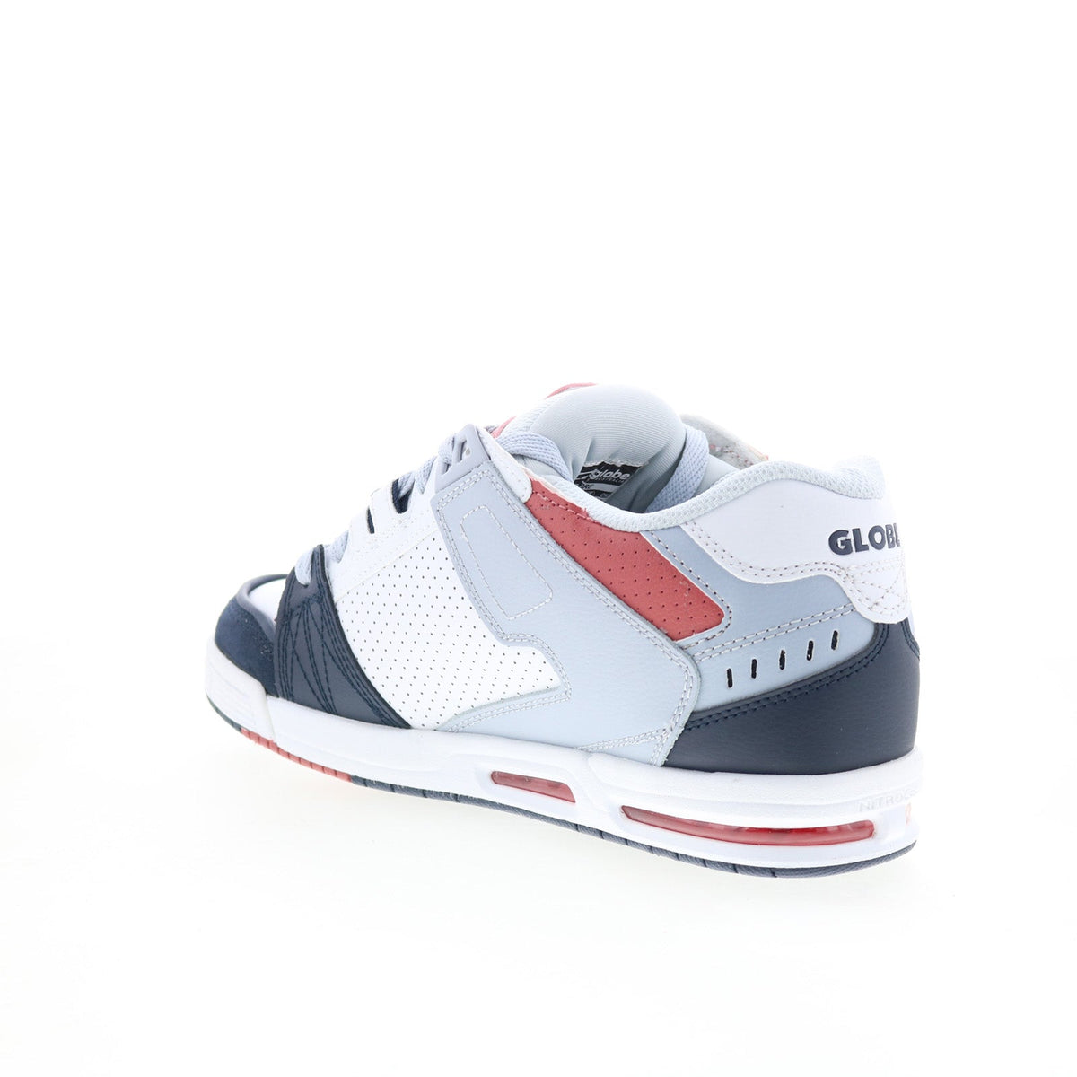 Globe Sabre GBSABR Mens Blue Leather Lace Up Skate Inspired Sneakers Shoes
