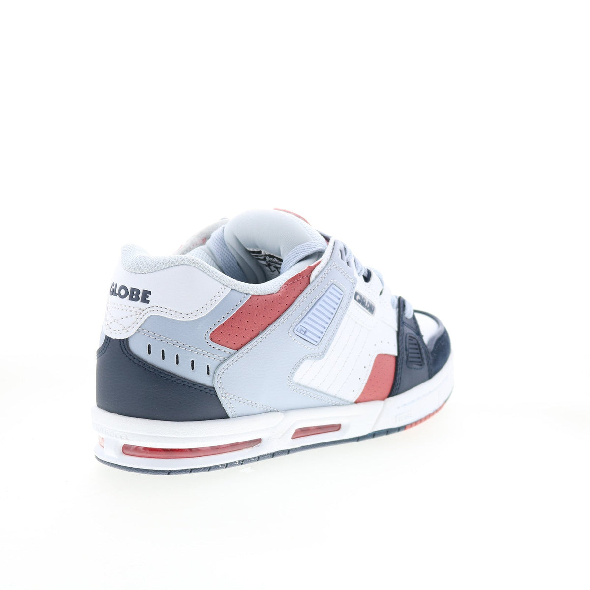 Globe Sabre GBSABR Mens Blue Leather Lace Up Skate Inspired Sneakers Shoes