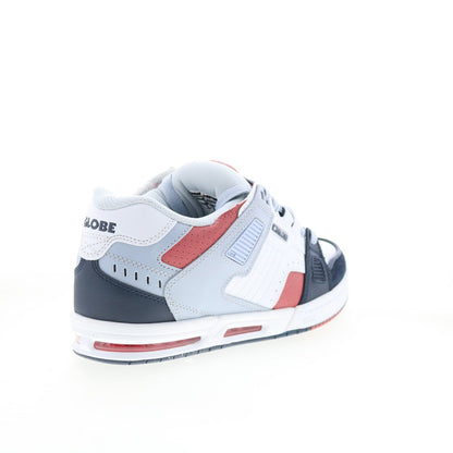 Globe Sabre GBSABR Mens Blue Leather Lace Up Skate Inspired Sneakers Shoes