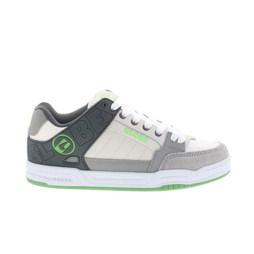 Globe Tilt GBTILT Mens Gray Leather Lace Up Skate Inspired Sneakers Shoes