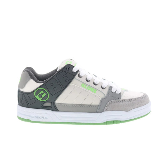 Globe Tilt GBTILT Mens Gray Leather Lace Up Skate Inspired Sneakers Shoes