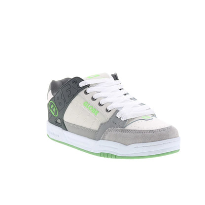 Globe Tilt GBTILT Mens Gray Leather Lace Up Skate Inspired Sneakers Shoes