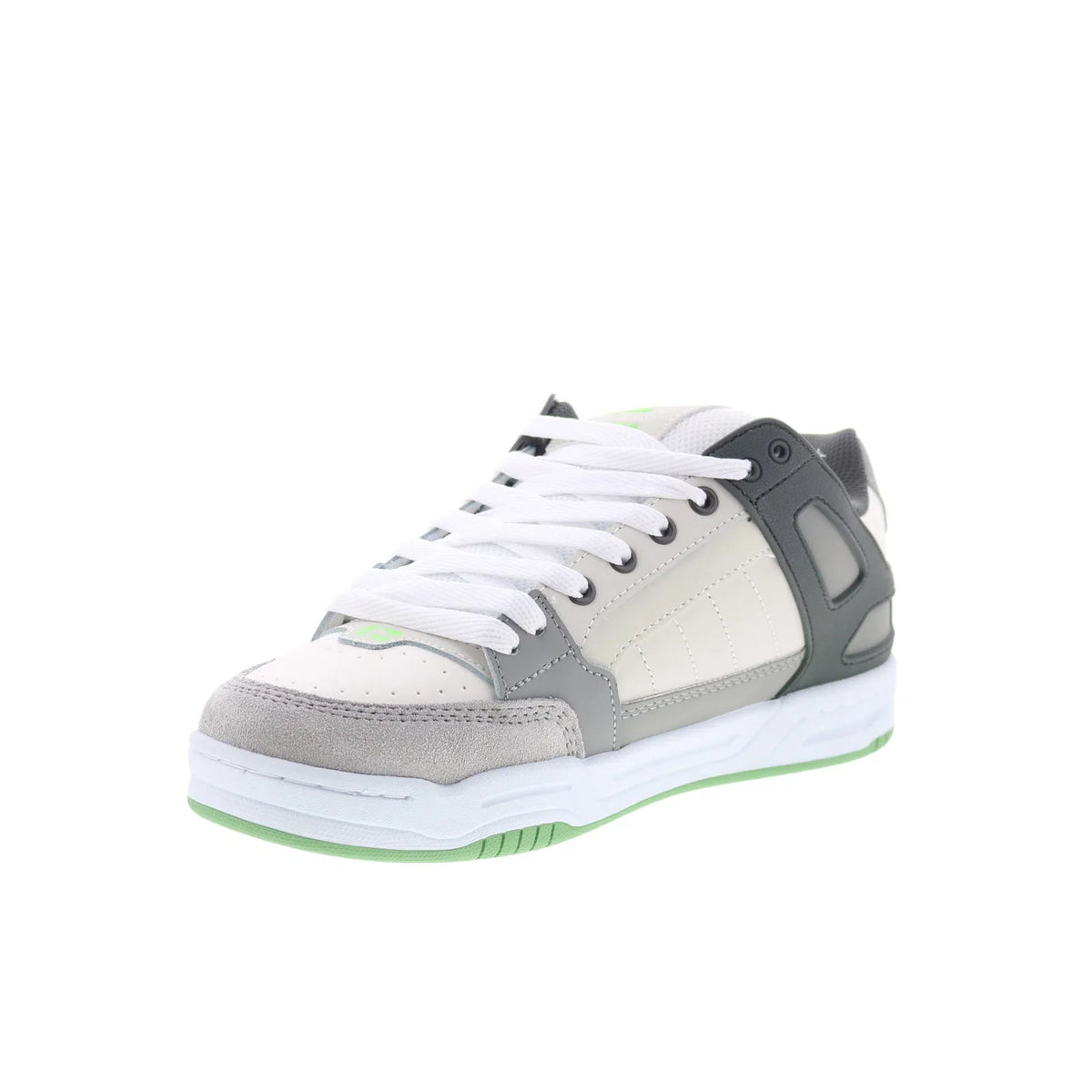Globe Tilt GBTILT Mens Gray Leather Lace Up Skate Inspired Sneakers Shoes