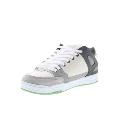 Globe Tilt GBTILT Mens Gray Leather Lace Up Skate Inspired Sneakers Shoes