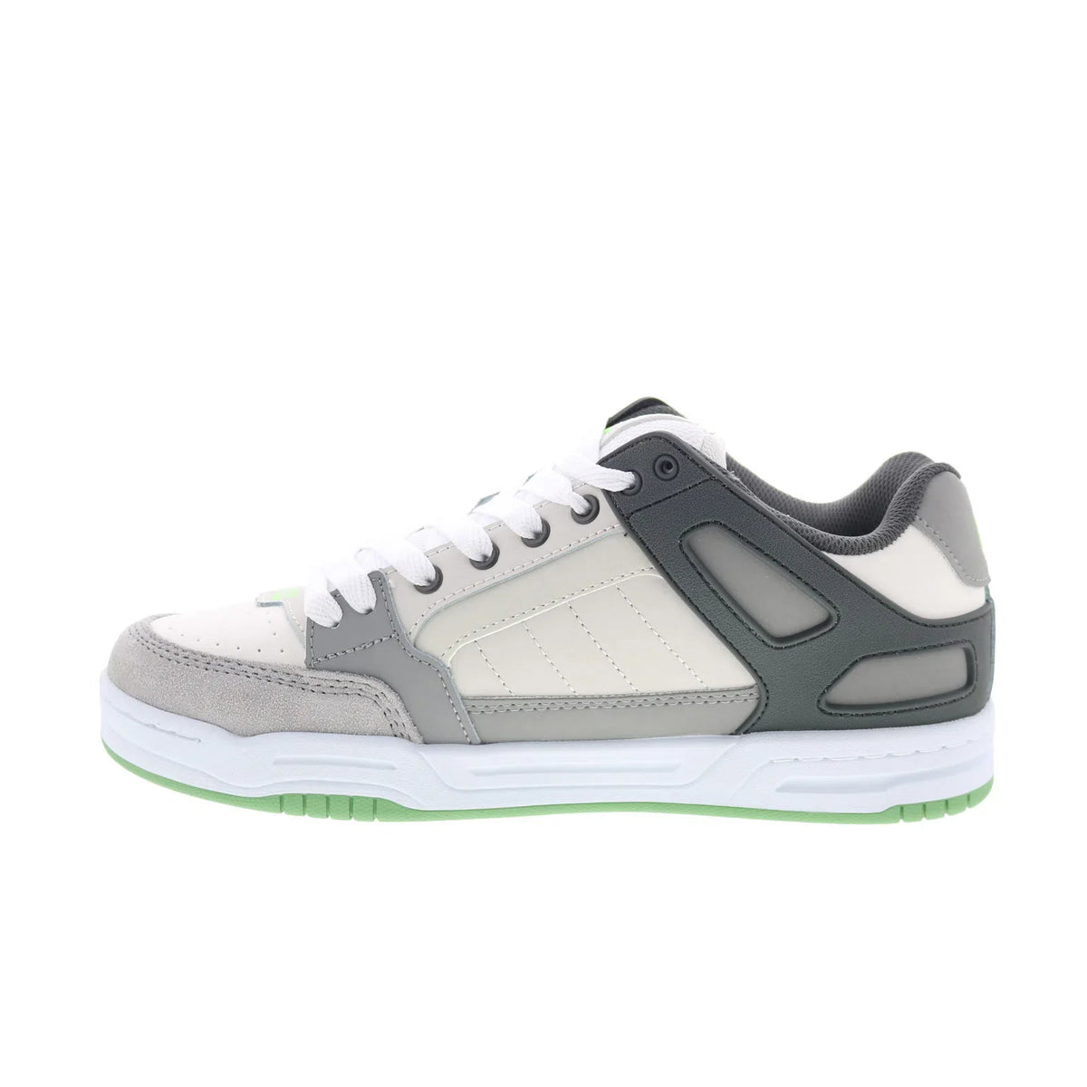 Globe Tilt GBTILT Mens Gray Leather Lace Up Skate Inspired Sneakers Shoes