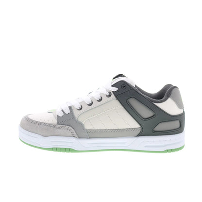 Globe Tilt GBTILT Mens Gray Leather Lace Up Skate Inspired Sneakers Shoes