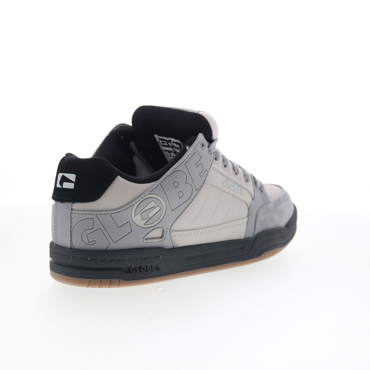 Globe Tilt GBTILT Mens Gray Suede Lace Up Skate Inspired Sneakers Shoes