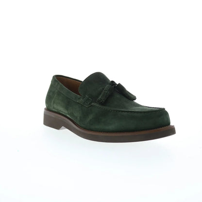 Pastori by Di Bianco Gordian Suede Mens Green Loafers & Slip Ons Casual Shoes