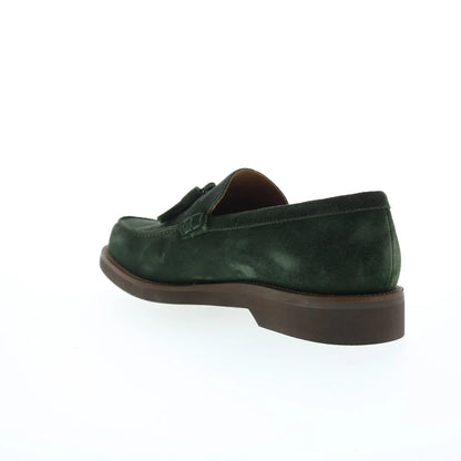 Pastori by Di Bianco Gordian Suede Mens Green Loafers & Slip Ons Casual Shoes