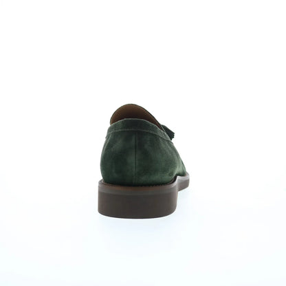 Pastori by Di Bianco Gordian Suede Mens Green Loafers & Slip Ons Casual Shoes