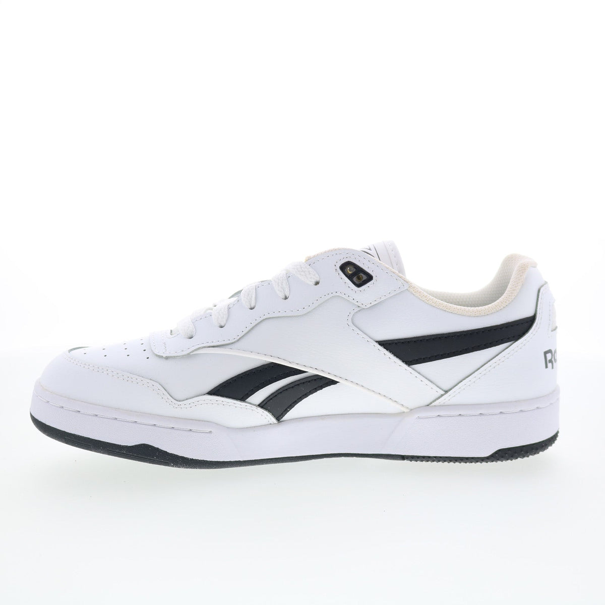 Reebok BB 4000 II Mens White Leather Lace Up Lifestyle Sneakers Shoes