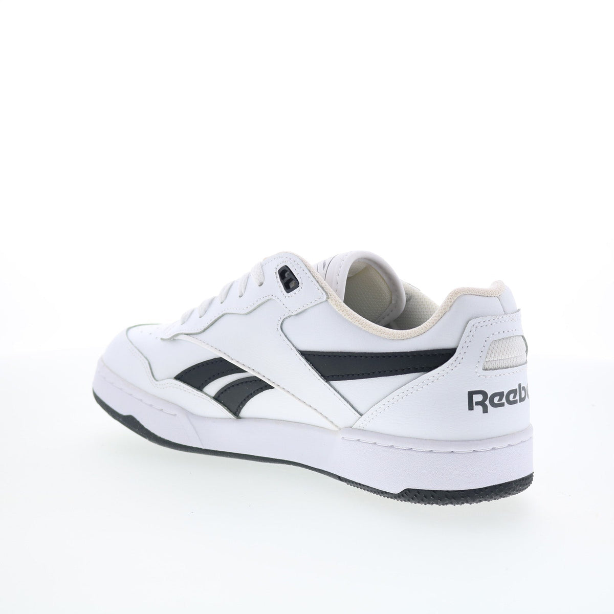 Reebok BB 4000 II Mens White Leather Lace Up Lifestyle Sneakers Shoes