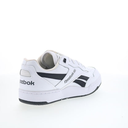 Reebok BB 4000 II Mens White Leather Lace Up Lifestyle Sneakers Shoes