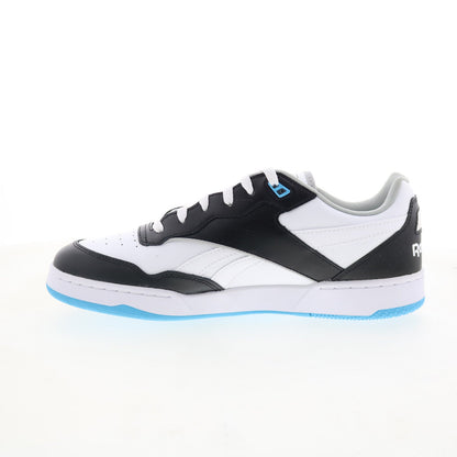 Reebok BB 4000 II Mens White Leather Lace Up Lifestyle Sneakers Shoes