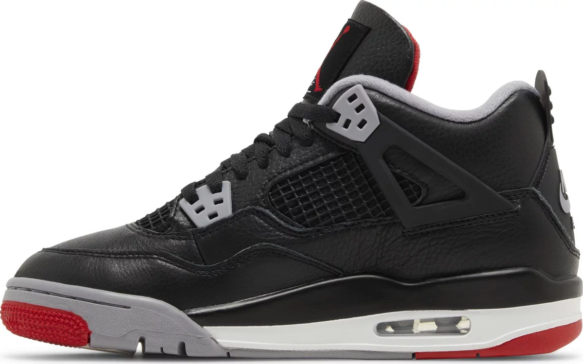 Nike Grade School Womens Air Jordan 4 Retro Sneakers - 'Bred Reimagined'