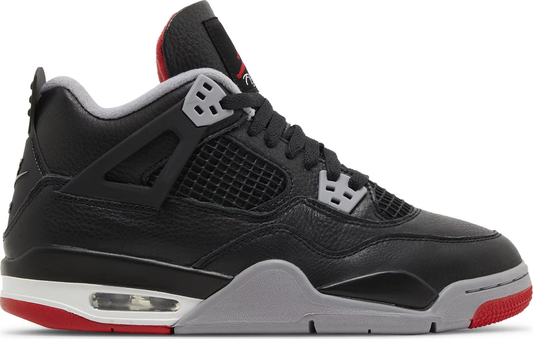 Nike Grade School Womens Air Jordan 4 Retro Sneakers - 'Bred Reimagined'
