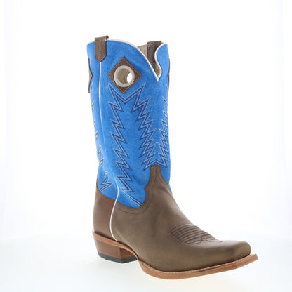 Justin Boots Ranker Sueded Boar JP2507 Mens Brown Cowboy Western Boots