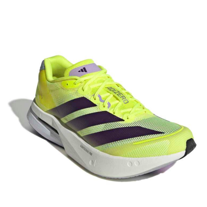 Adizero Boston 13 Men's :Solar Yellow | Aurora Plum