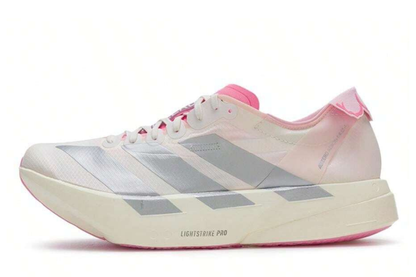 Adizero Adios Pro 4 Men's :Core White | Bliss Pink