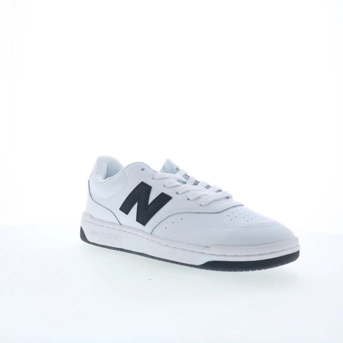New Balance BB80 BB80BNN Mens White Leather Lace Up Lifestyle Sneakers Shoes