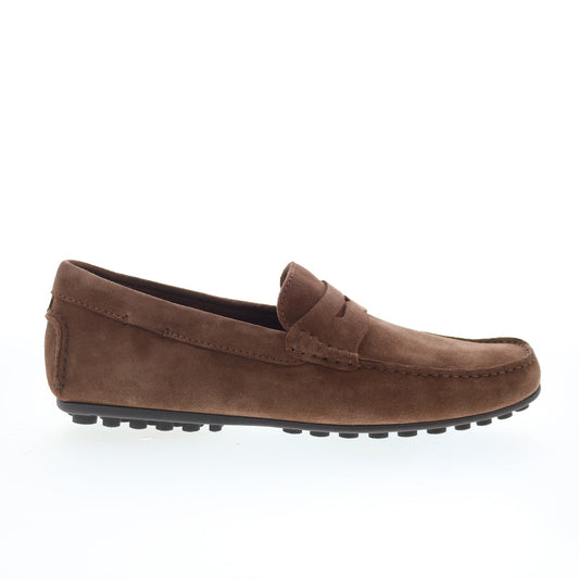 Aquatalia Lucca Waterproof Mens Brown Loafers & Slip Ons Moccasin Shoes