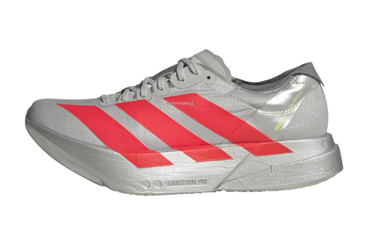 Adizero Adios Pro 4 Men's :Silver Metalic | Lucid Red