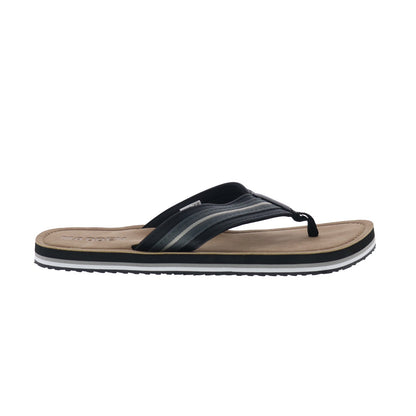Steve Madden M-Briyce Mens Black Synthetic Slip On Flip-Flops Sandals Shoes