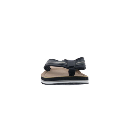 Steve Madden M-Briyce Mens Black Synthetic Slip On Flip-Flops Sandals Shoes