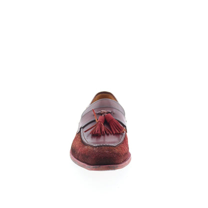 Mezlan Mez44 Mens Burgundy Leather Loafers & Slip Ons Casual Shoes