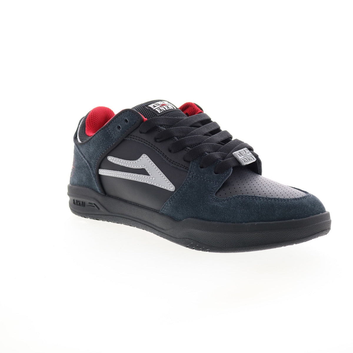 Lakai Telford Low Public Enemy Mens Black Skate Inspired Sneakers Shoes