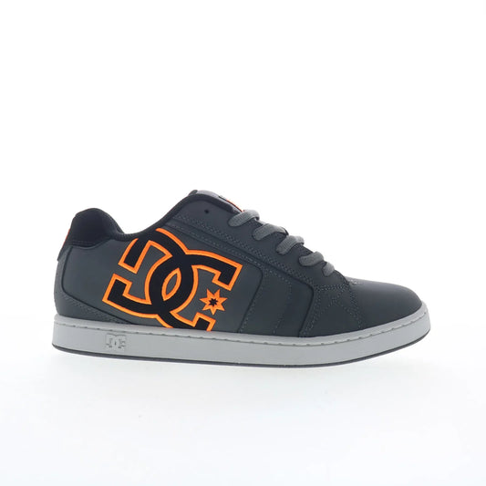 DC Net DC01774025-GYBKOG Mens Gray Nubuck Skate Inspired Sneakers Shoes