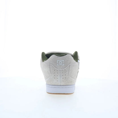 DC Net SE DC03260101-OWHGRN Mens White Suede Skate Inspired Sneakers Shoes