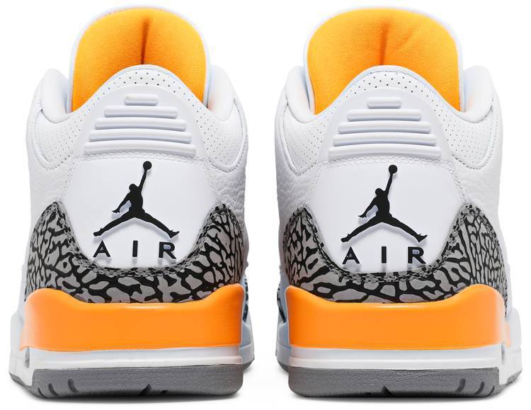 Nike Womens Air Jordan 3 Retro Sneakers - 'Laser Orange'