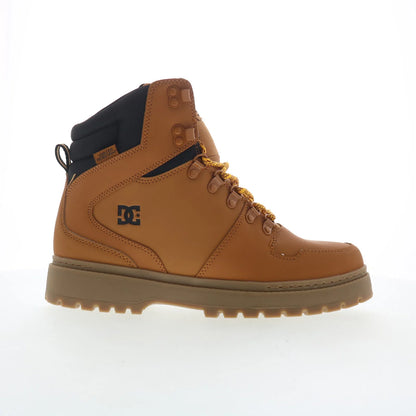 DC Peary TR ADYB700045-WEA Mens Brown Leather Skate Inspired Sneakers Shoes