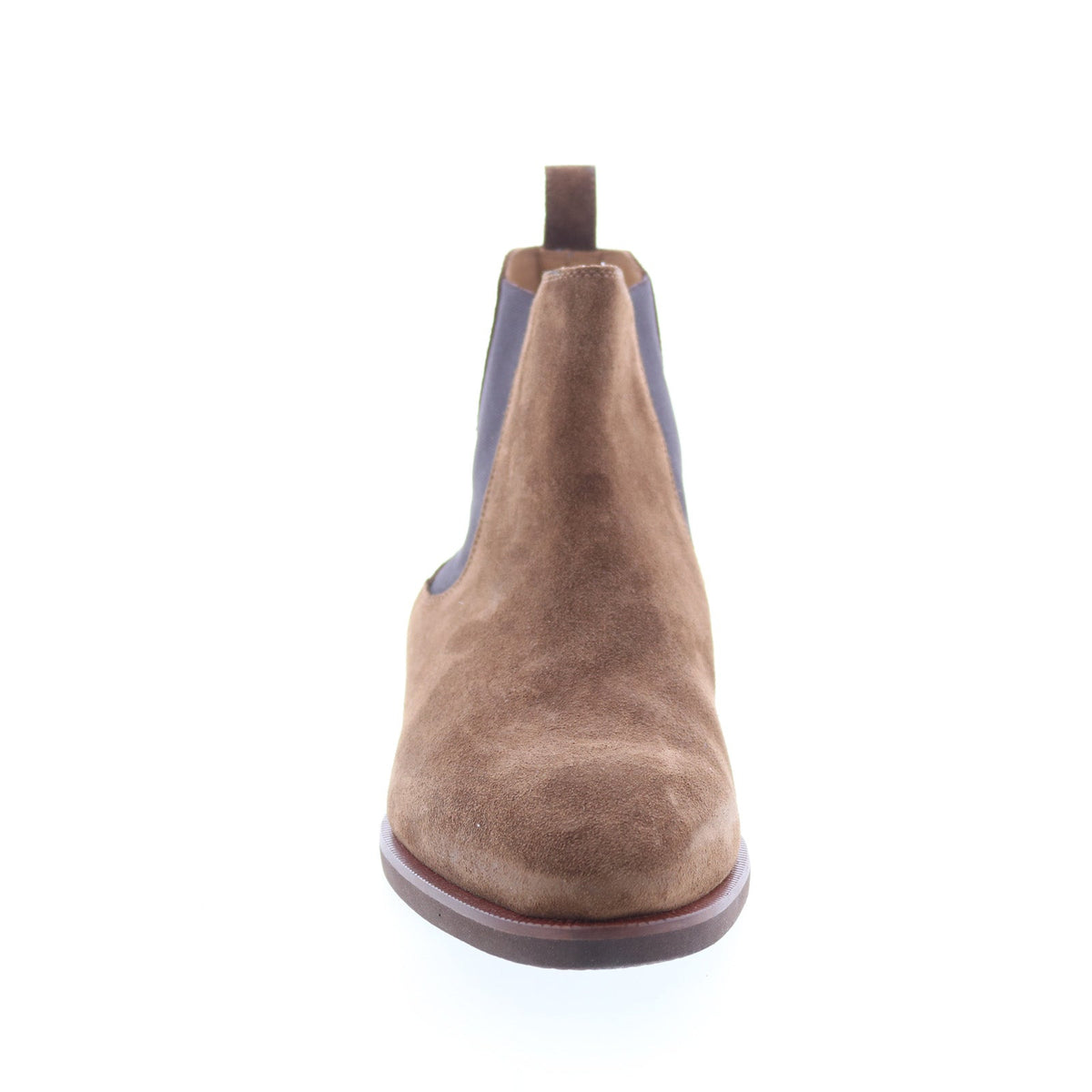 Pastori by Di Bianco Pertinax Suede Mens Brown Suede Slip On Chelsea Boots