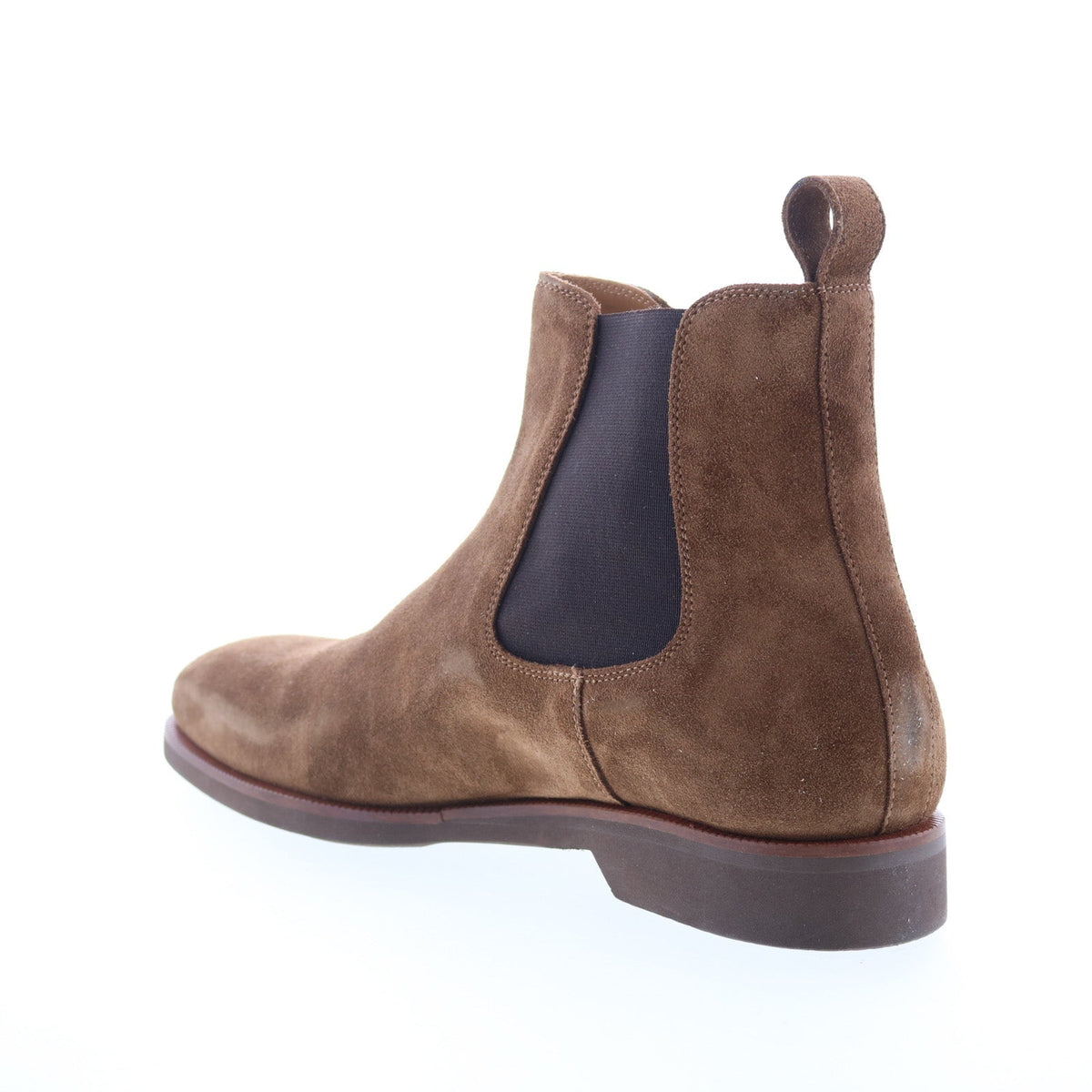 Pastori by Di Bianco Pertinax Suede Mens Brown Suede Slip On Chelsea Boots