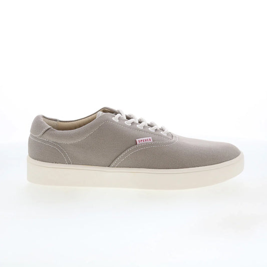 Spenco Pier SP2007GRY Mens Gray Canvas Lace Up Lifestyle Sneakers Shoes
