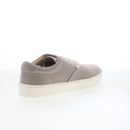 Spenco Pier SP2007GRY Mens Gray Canvas Lace Up Lifestyle Sneakers Shoes
