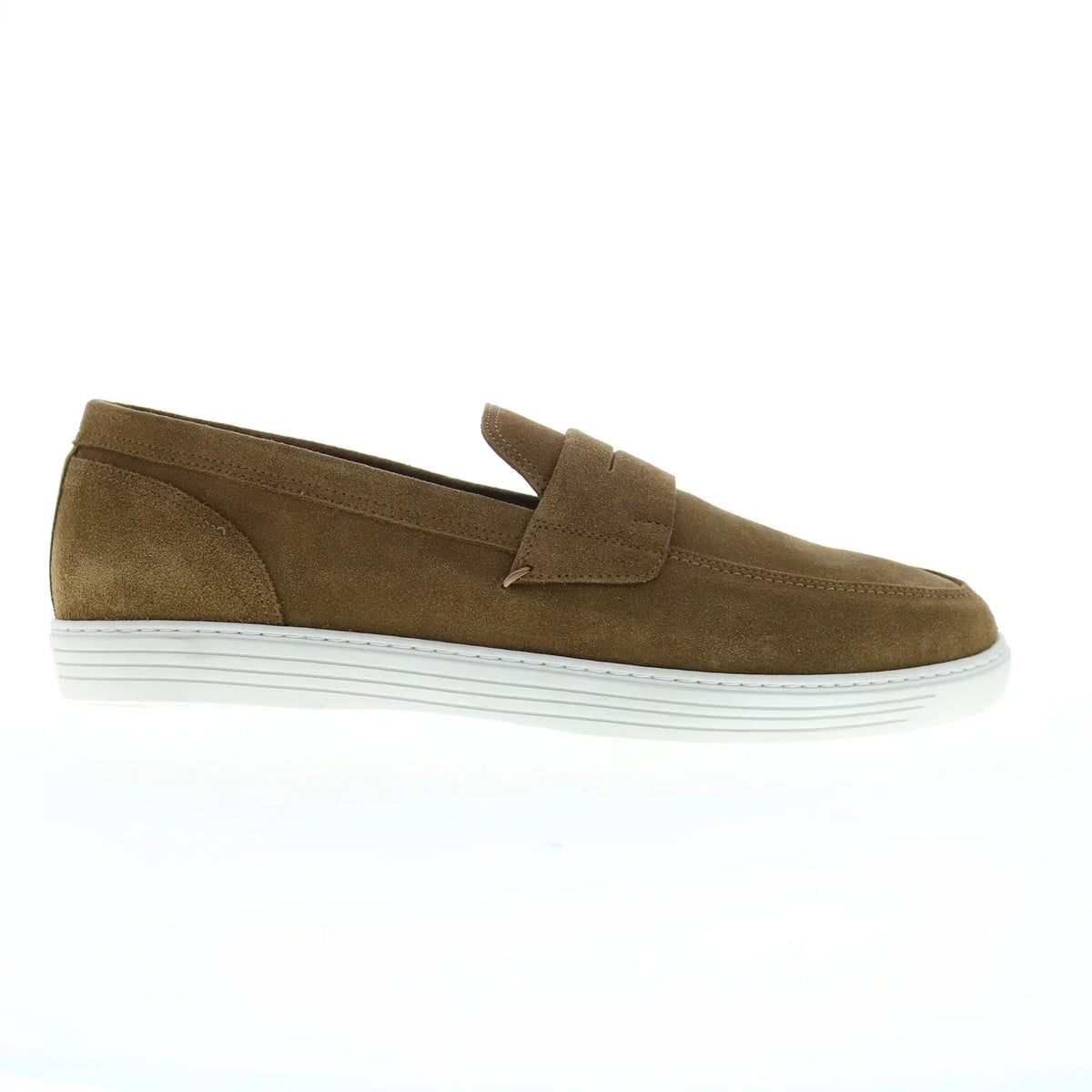 Pastori by Di Bianco Pius Mens Brown Suede Loafers & Slip Ons Penny Shoes