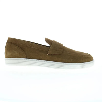Pastori by Di Bianco Pius Mens Brown Suede Loafers & Slip Ons Penny Shoes