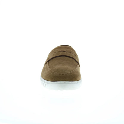 Pastori by Di Bianco Pius Mens Brown Suede Loafers & Slip Ons Penny Shoes
