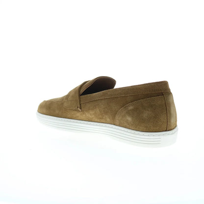 Pastori by Di Bianco Pius Mens Brown Suede Loafers & Slip Ons Penny Shoes