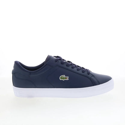 Lacoste Powercourt GRPH 126 1 SMA Mens Blue Lifestyle Sneakers Shoes