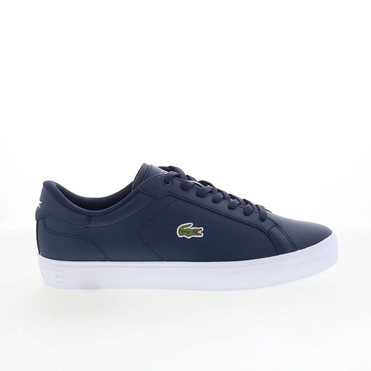 Lacoste Powercourt GRPH 126 1 SMA Mens Blue Lifestyle Sneakers Shoes