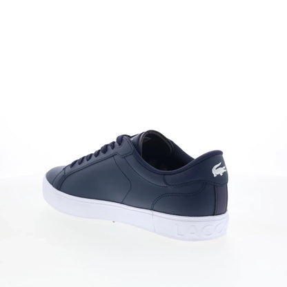 Lacoste Powercourt GRPH 126 1 SMA Mens Blue Lifestyle Sneakers Shoes