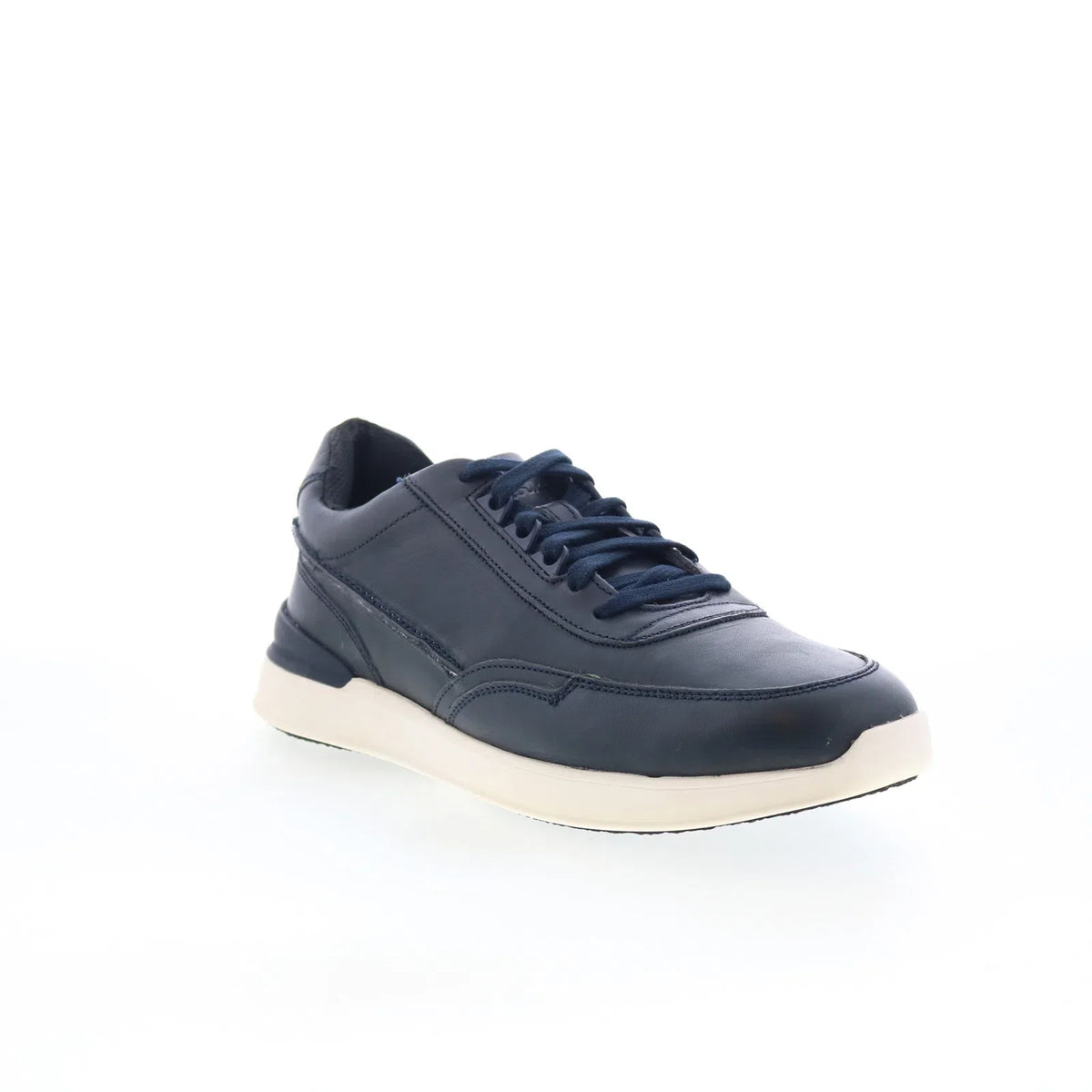 Clarks Race Lite Lace 26164290 Mens Blue Leather Lifestyle Sneakers Shoes