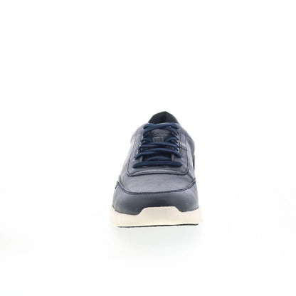 Clarks Race Lite Lace 26164290 Mens Blue Leather Lifestyle Sneakers Shoes