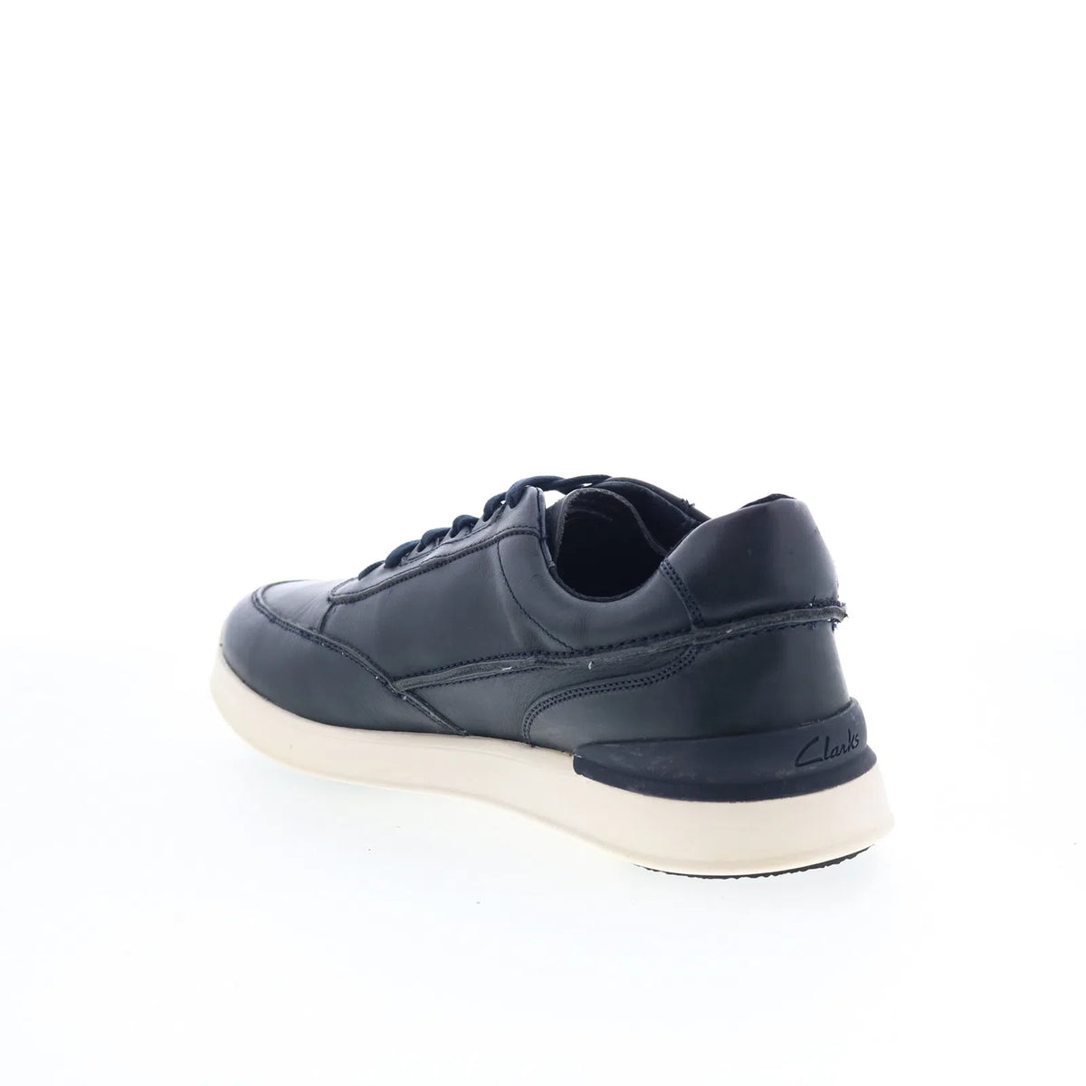 Clarks Race Lite Lace 26164290 Mens Blue Leather Lifestyle Sneakers Shoes